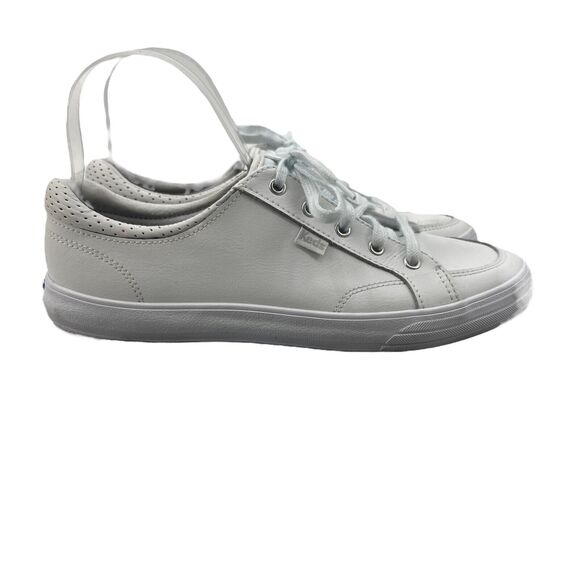 Keds Center II Sneakers Womens 9 White Leather Canvas Lace Up Low Top WH64720 - Picture 1 of 11